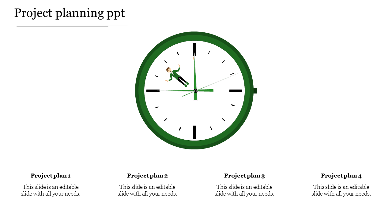 project planning ppt-Green